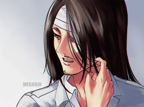 sa-tou: i redrew this panel of Eren because I just had to!! [trying to mimic Isayama’s style i