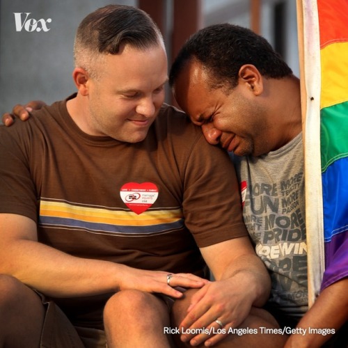 vox: On this day in history, two years ago… Two years ago today, the US Supreme Court struck down states’ same-sex marriage bans, bringing marriage equality to the entire US.  “No union is more profound than marriage, for it embodies the highest