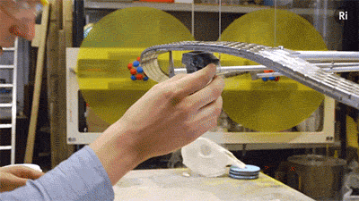 science-gifs:  Levitating Superconductor on a Möbius strip [video] h/t hilker 