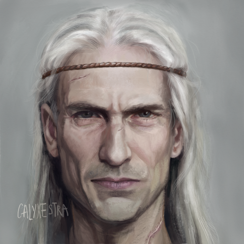 calyxestra: How I see Geralt in the books (Artbreeder posts here and here)