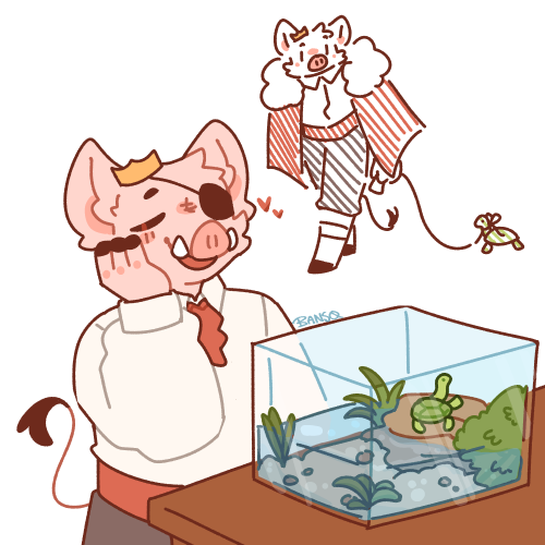 au where everything is the same except c!techno has one of his turtles in a terrarium. this would ch