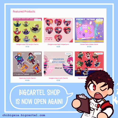 chibigaia-art:BIGCARTEL SHOP IS BACK ONLINE!I’m holding a short discount sale as well to celebrate its re-opening!