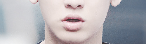 cheolyans:Chanyeol’s kissable plump lips