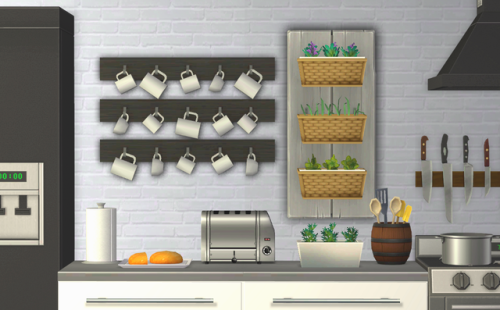 Objects by SimLaughLove &amp; Nolan-Sims from the Cottage Garden PTS pack. Included are the