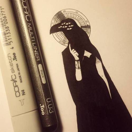 aspirinoverdose: Day8: Crow Goddess from my 30 day Burrito Challenge you can follow on my instagram