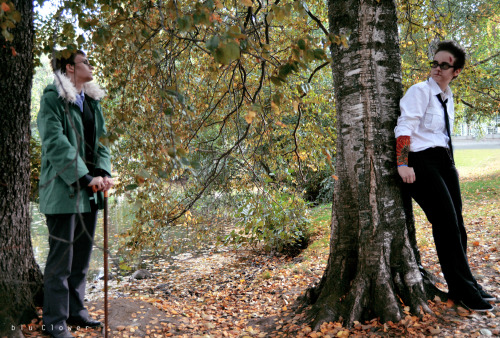 blukoala: Have a photo of our PacRim shoot from Tracon 8. Newt - Hermann