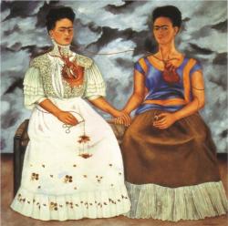 lonequixote:The Two Fridas ~ Frida Kahlo