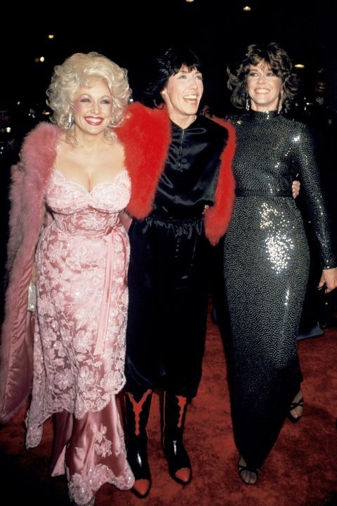 twixnmix:Dolly Parton, Jane Fonda and Lily Tomlin at the film premiere of ’9 to 5’ in New York, Dece