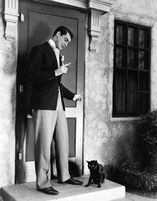 genekellys: CARY GRANT on the set of ‘Kiss And Make Up’ 1934 
