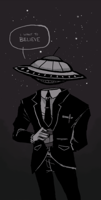 No-Oh-No:day 13: Something Very Biga Spaceship-Headed Agent Because The Universe