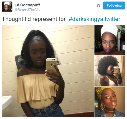 dynastylnoire:beymani:hustleinatrap:I love twitter. It helps Black girls to embrace their beauty and