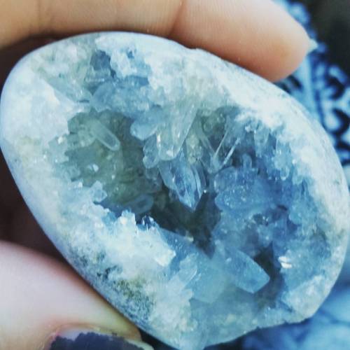 Celestite Cluster#witchcraft #occult #crystals #crystalcluster