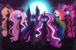 theponyartcollection:  Nightmare Six by ~ashygirl