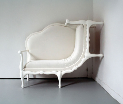 f-l-e-u-r-d-e-l-y-s:  Surreal furniture by Lila Jang   The strange and surreal furniture designer and Korean artist Lila Jang, who in his last series likes to twist and distort the classic French furniture of the 18th century. Lila Jang studied design