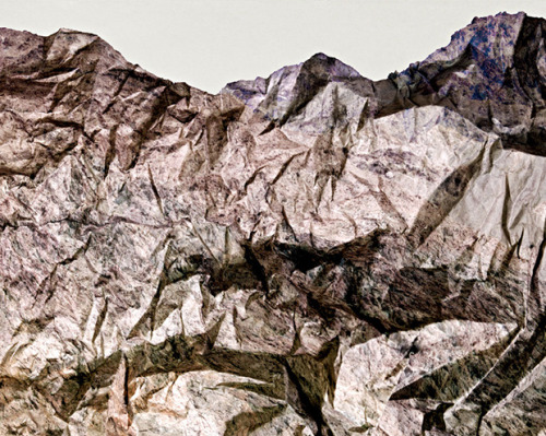 scalesofperception: Paper Mountains | Brendan Austin | Via SoP | Scale of Representation