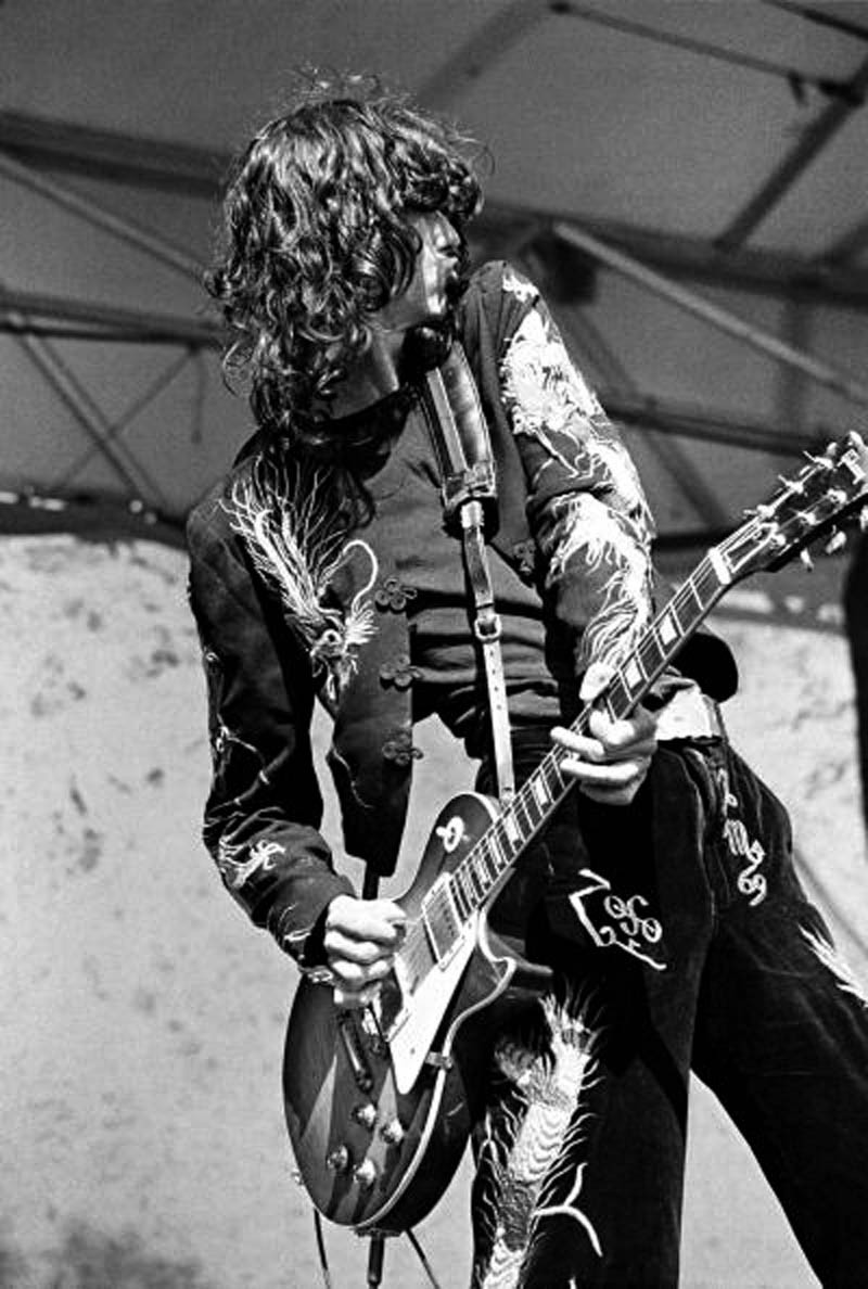 soundsof71:  Jimmy Page, Led Zeppelin: the Black Dragon Suit with a twist, by Ed