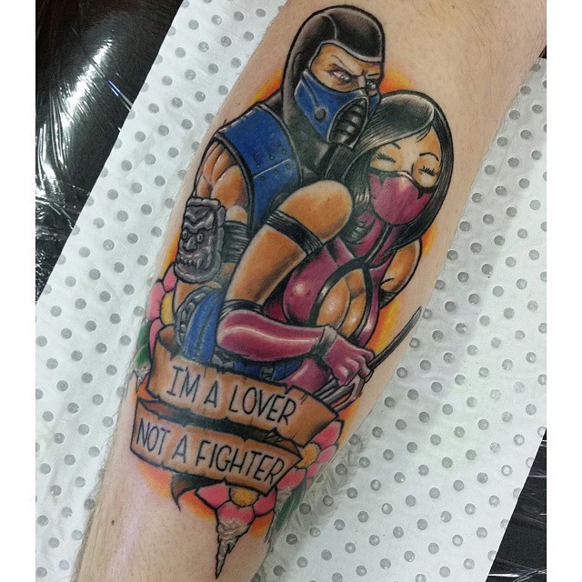 Subzero from Mortal Kombat tattoo using  Starbrite Colors  Facebook