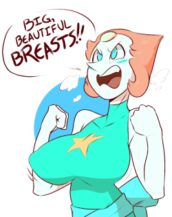 chillguydraws: dabbledoodles:  Boy, I was tired when I drew this.  I’m sure there was supposed to be a punchline somewhere.  Rock pun.  @slbtumblng giant pearls~ ;9