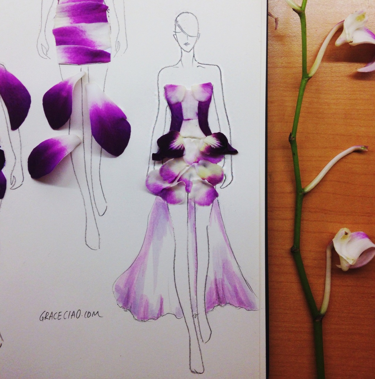 fashionaryhand:  Creative Fashionary sketches by Grace Ciao Grace is a fashion illustrator