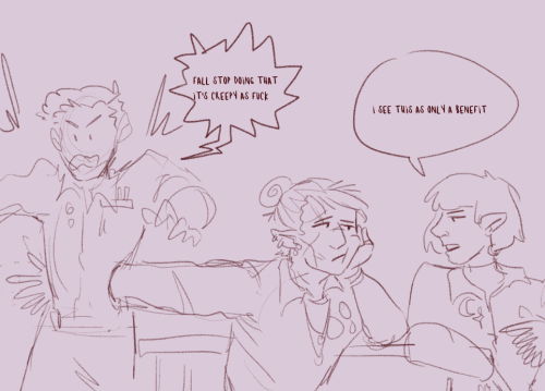 thinkin fondly back to our stupid stupid red dwarf au of the ward, aka fall being a hologram and mak
