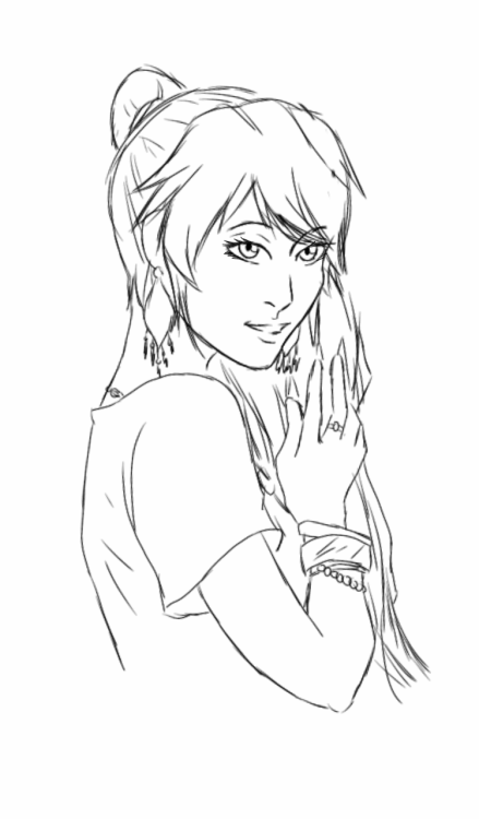 XXX Quick Pyrrha line art for xlthuathopec! I’m photo