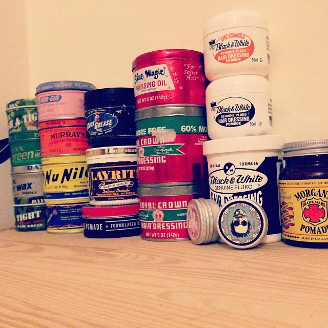 mavthebarber:  Oh look pomade…… #pomade #grease #murrys #dax #rockabilly #greaser