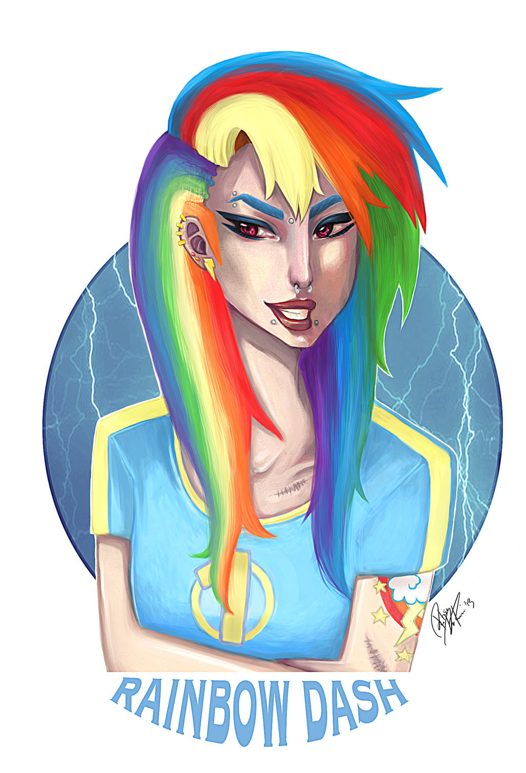 royalcanterlotvoice:  My Little Pony Character Design: Rainbow Dash Colo by Ayaka-Itoe
