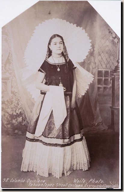 Tehuana headdresses, Oaxaca, Mexico3-4. The Tehuana headdress Frida Kahlo wore in her “Self-Portrait