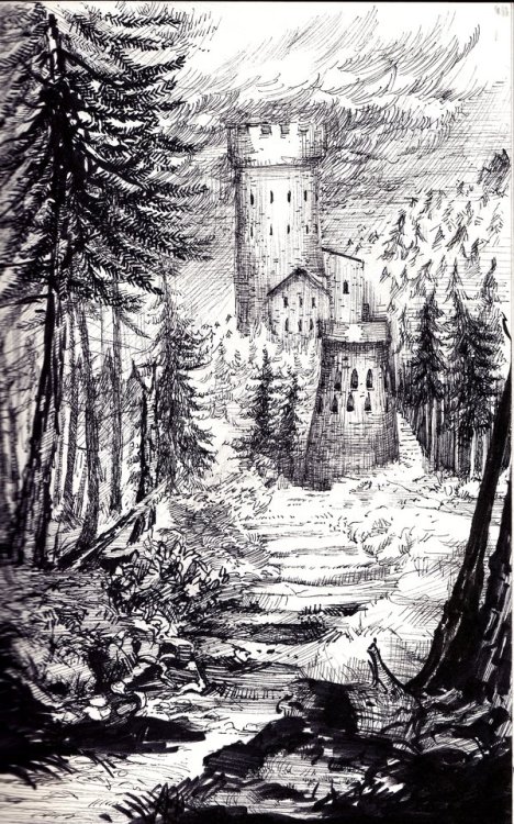 “I passed it by, that old grey tower in the woods. But I dared not stop there. It’s echo