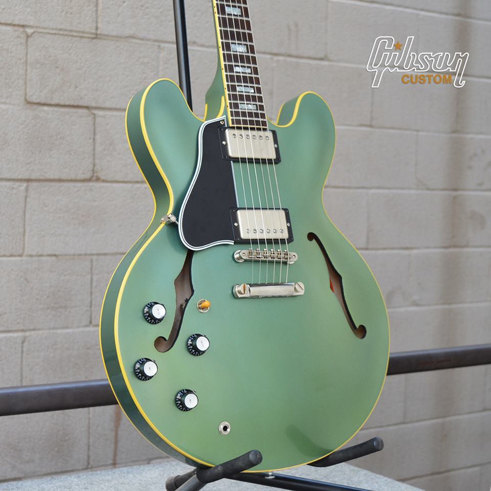 gibsonguitarsg:  ES-335 Block VOS Left-handed in Antique Pelham Blue 