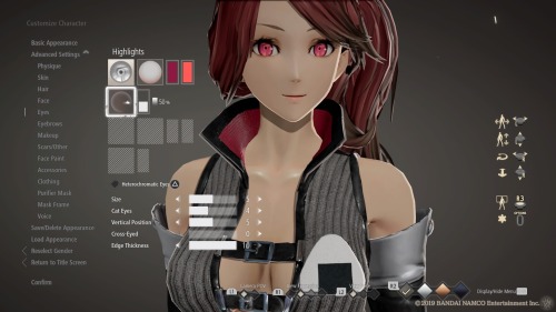 Gematsu on X: Code Vein character customization gameplay    / X