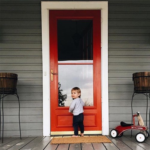 ❤Red Trim Door and a Angel@lucinda.r.smith