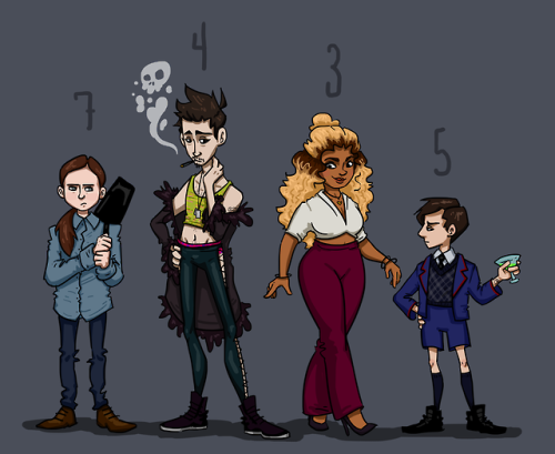 I’ve been starved for Umbrella Academy fan art, so I made some of my own.