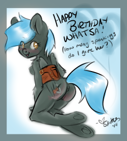 Skuttz:  Happy Birthday To Whatsa-Smut! :D Jade Wants All Your Birthday Spankin’s