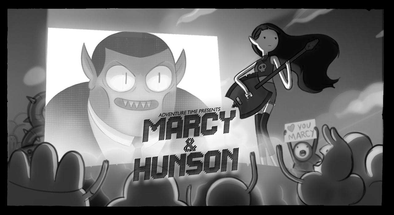 Marcy &amp; Hunson - title carddesigned and painted by Benjamin Anderspremieres