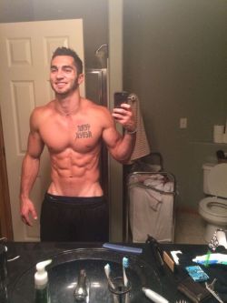 sexy guys with iphone mirror shoot