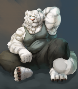 Ralphthefeline:just Getting One More Buff Tiger Ralph Drawing In Because He Had Long