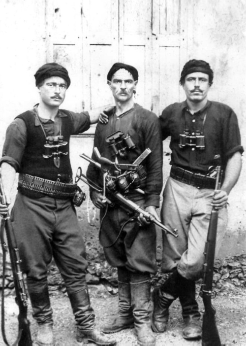 Greek resistance fighters, World War II.