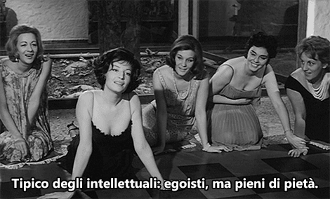 haidaspicciare:  Monica Vitti e Marcello Mastroianni, “La notte” (Michelangelo Antonioni, 1961).