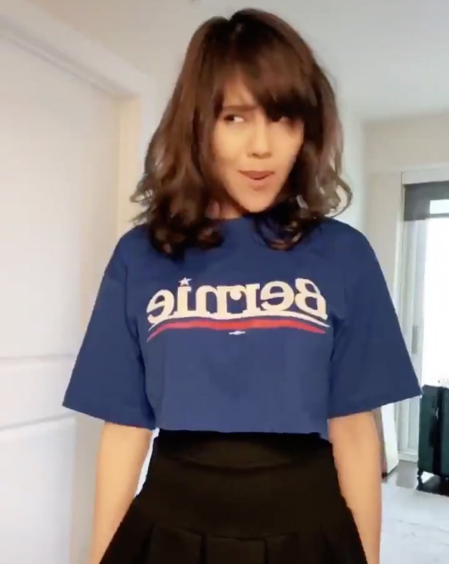 tempestpaige:tempestpaige:here’s what you missed on Twitter these past few days twitch streamer goes viral by making a tiktok where she lip syncs to a song called “ok boomer” while wearing a Bernie croptoptwitter immediately loses their minds, with