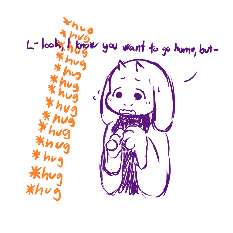 majart:I call it Huggertale  an useless au where you just hugX3 D’aww~! &lt;3