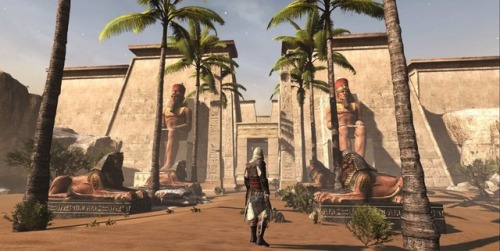 ‪Screenshot from the very early stages of Assassin’s Creed Origins development showing Edward 