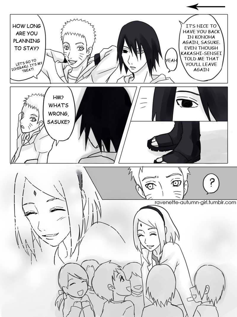 ravenette-autumn-girl:  SasuSaku Month Day 16 - “Even the darkest night will end