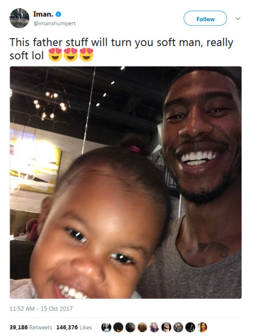 nxio: alwaysbewoke:   hycpain:   nevaehtyler: Black fatherhood is beautiful  😍😍😍😍😍😍   always reblog    The last one!!! 😩 