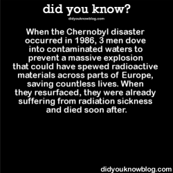 did-you-kno:  When the Chernobyl disaster