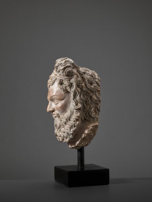 Herakles-Vrajrapani head from Gandhara