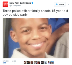 Destinyrush:    Unarmed 15-Year-Old Boy Shot In The Head By Balch Springs Police