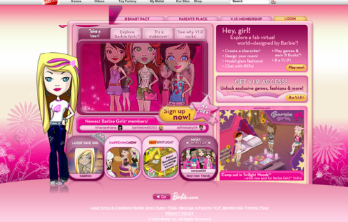 2002kid:old barbie/myscene games