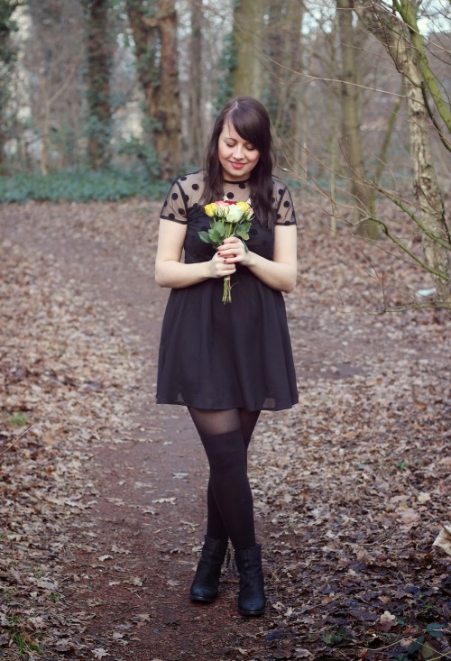 Fashionmylegs Style Picks Dress, Overknees: H &amp; M | necklace: Primark | Boots: Akira