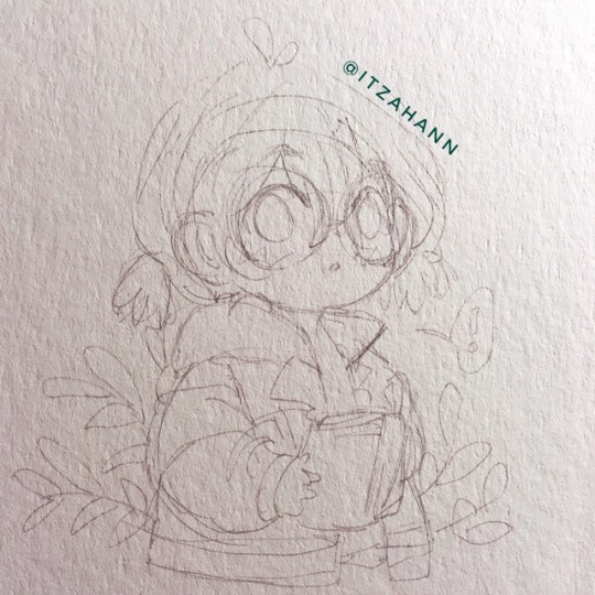 itzahann:  WIP process of the recent little Pidge painting that I did!!